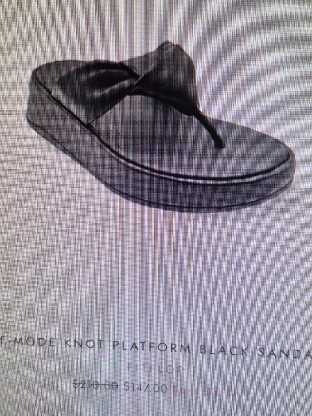 FitFlop Black Knot Platform Sandals